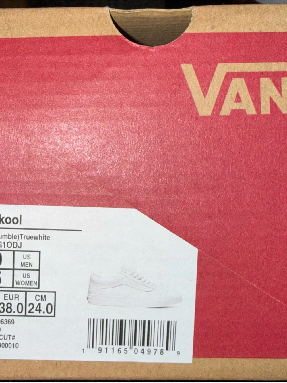 Vans White Leather Sneakers